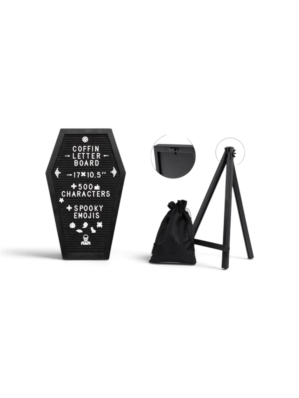Halloween Coffin-Shaped Letter Board