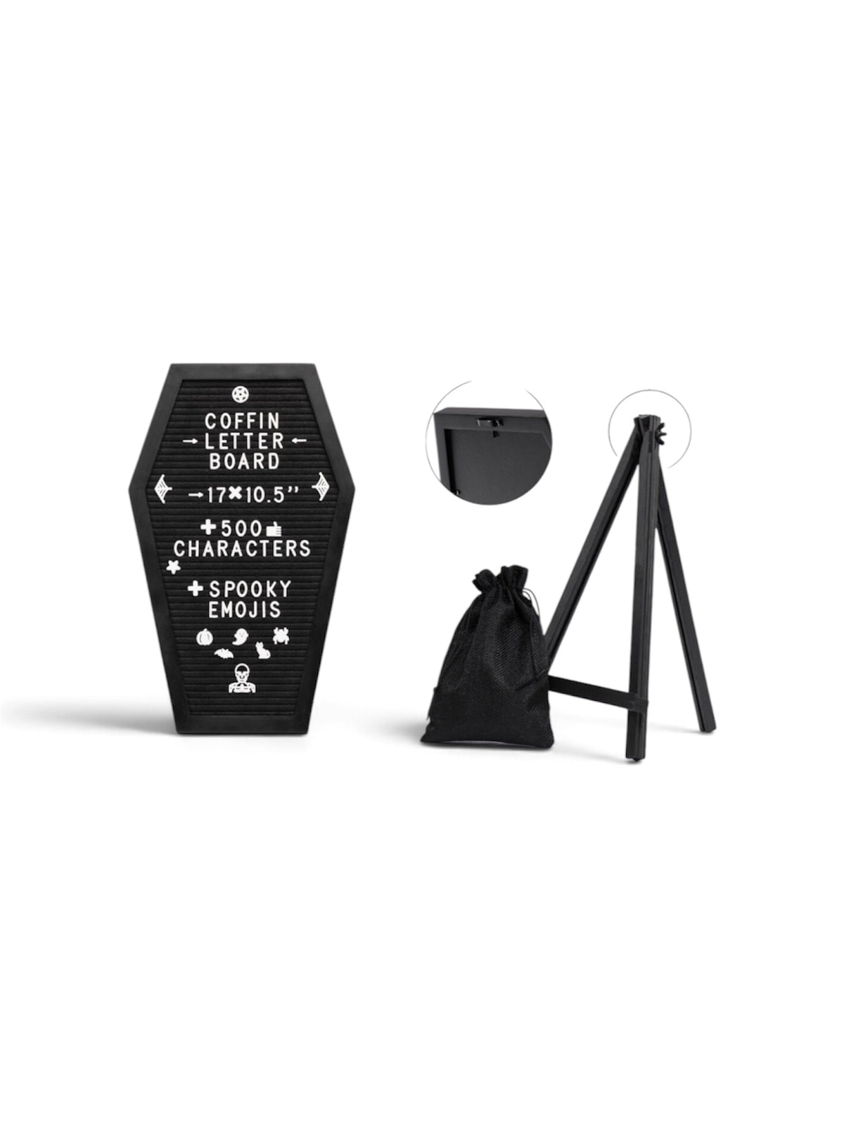Halloween Coffin-Shaped Letter Board