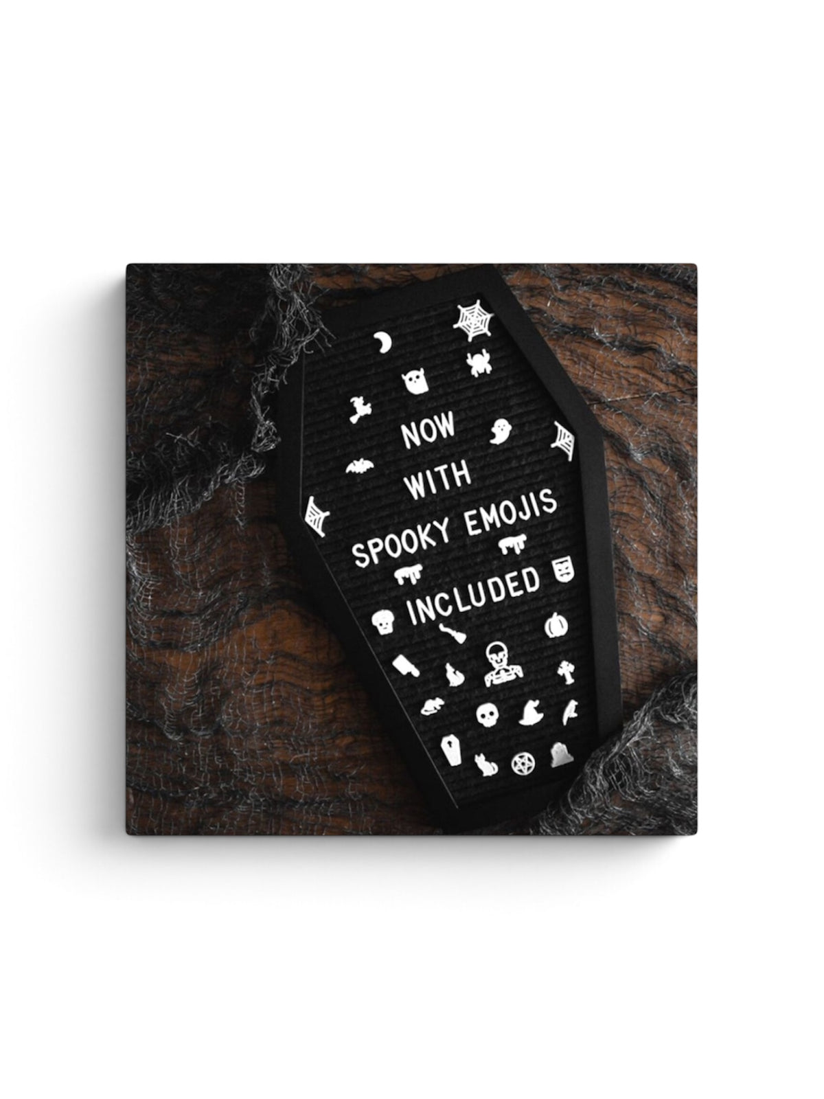 Halloween Coffin-Shaped Letter Board