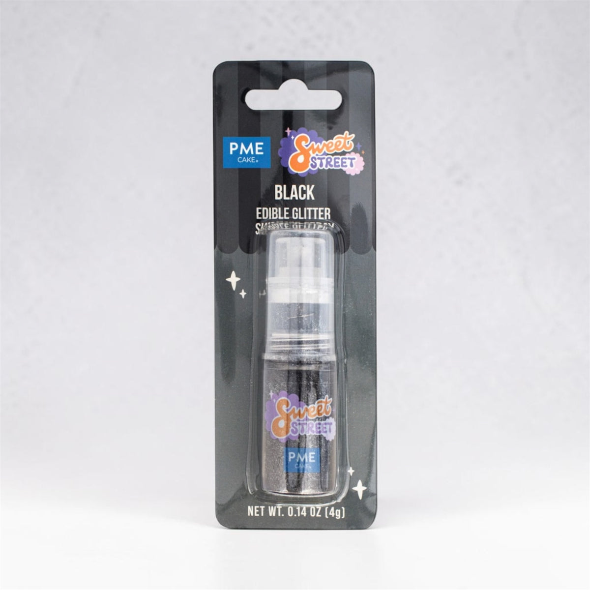 Black Edible Glitter Spray