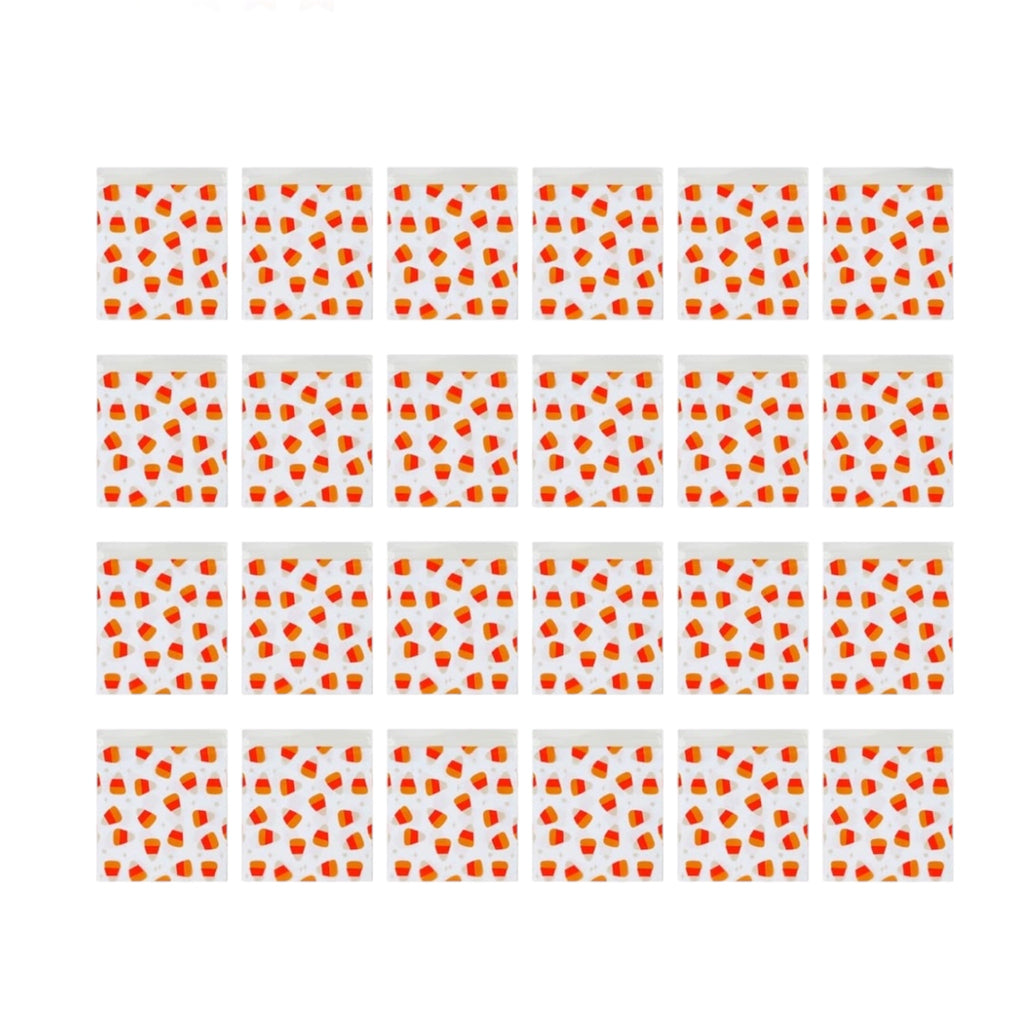 Halloween Candy Corn Resealable Treat Bags – 24 Pack