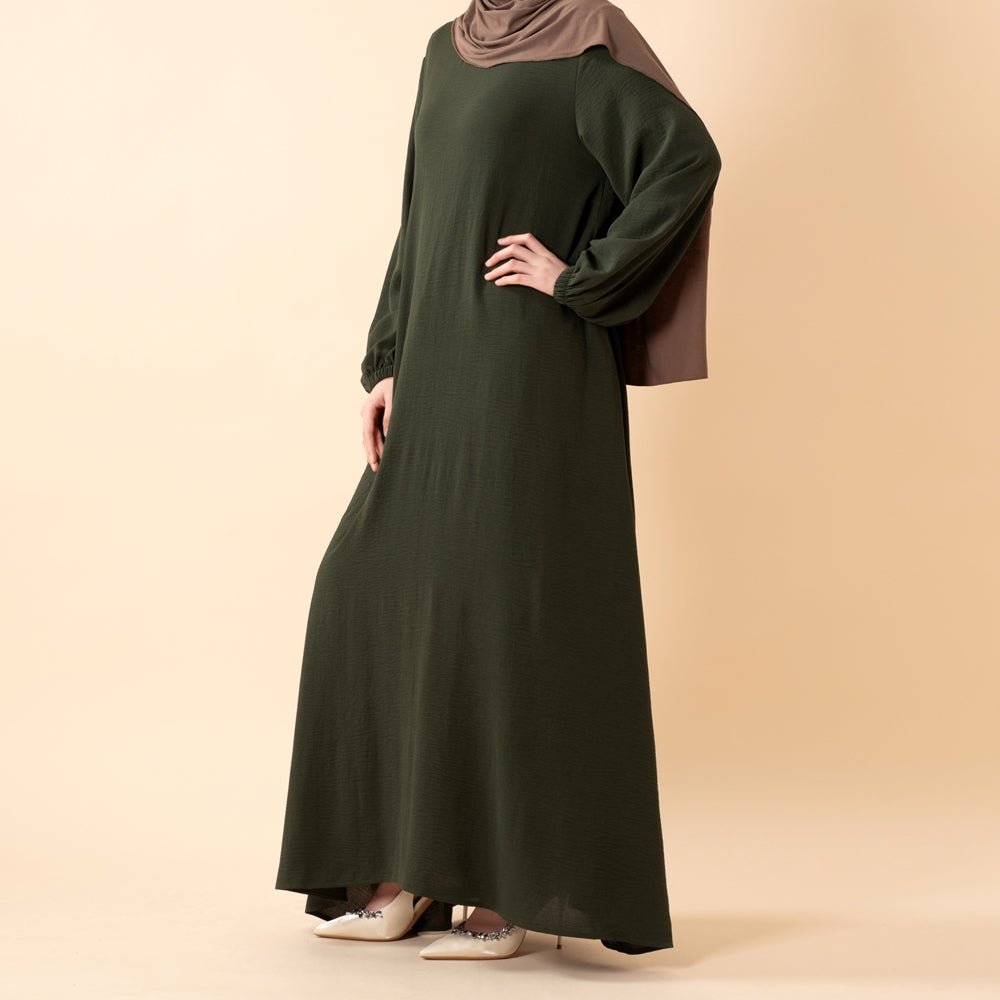 Essential Flow Crepe Maxi Dress with Pockets (MA385)
